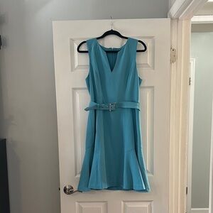 White House Black Market Teal Midi Dress
